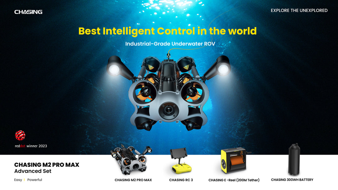 ROV CHASING M2 PRO Max | ROV submarino de grado industrial | Equipo avanzado