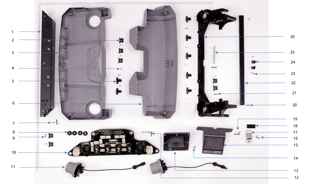 Paquete de piezas del marco trasero del DJI Agras T-40