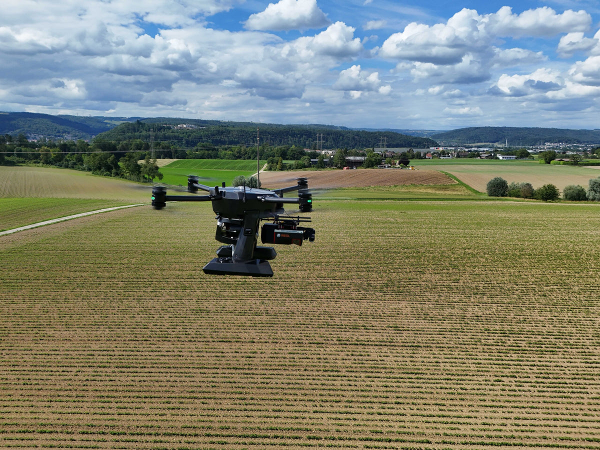 GeoCue TrueView 720 drone LiDAR over farmland