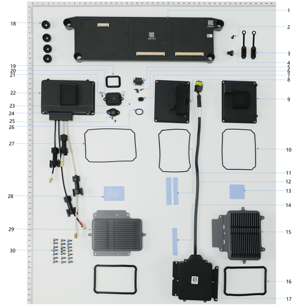 DJI Agras T-30 Distribution Board Parts Package (30-Piece)