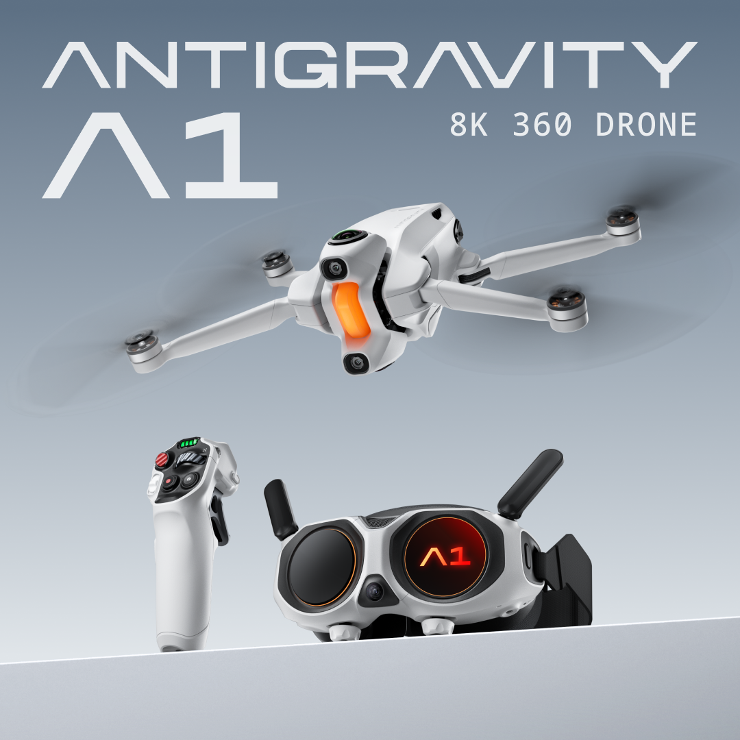 ANTIGRAVITY A1 360 Drone | FreeMotion Control | 360° Immersive FPV | Standard, Explorer & Infinity Bundles