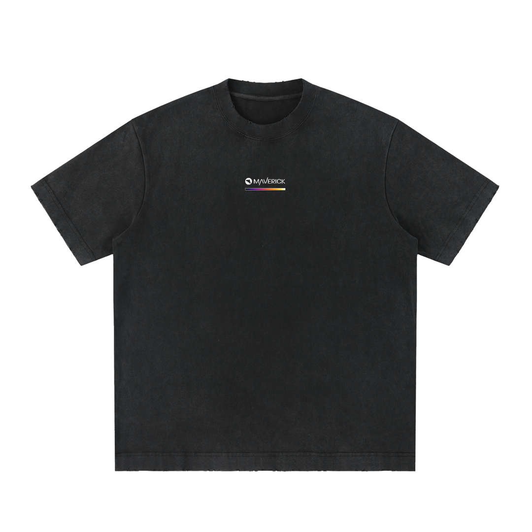 Thermal tee in Ironbow, front: Maverick wordmark over the Ironbow gradient bar