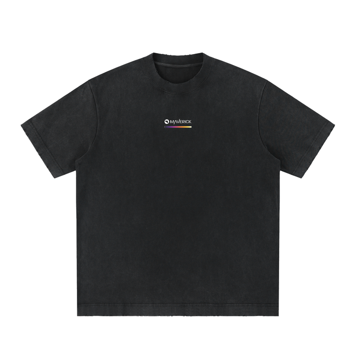 Thermal tee in Ironbow, front: Maverick wordmark over the Ironbow gradient bar