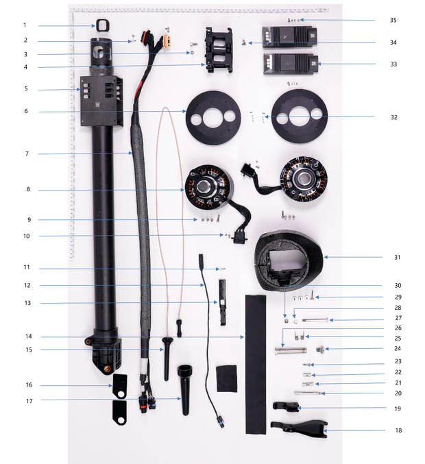 DJI Agras T-40 M1 Arm Parts Package