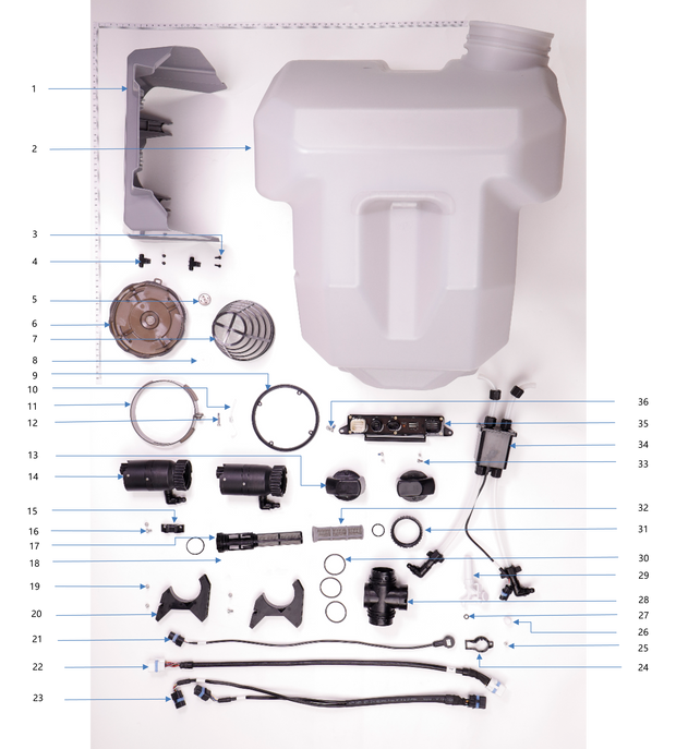 DJI Agras T-40 Spray Tank Parts Package