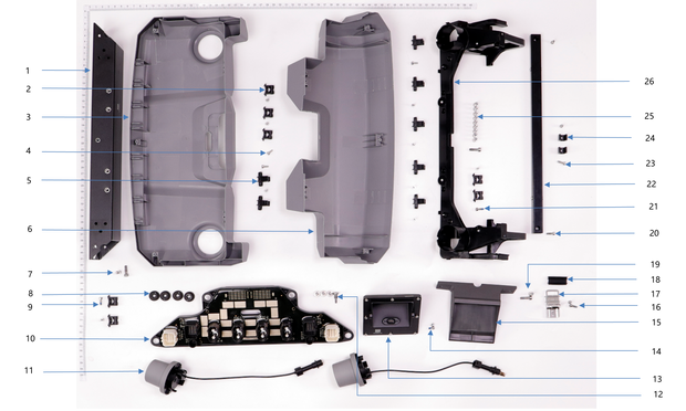 DJI Agras T-40 Rear Frame Parts Package