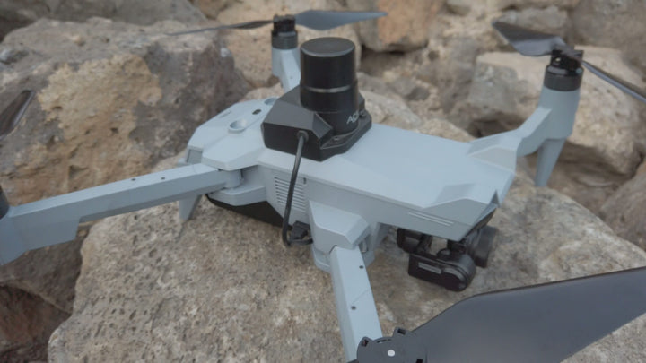 RTK module mounted on the ACSL SOTEN aircraft