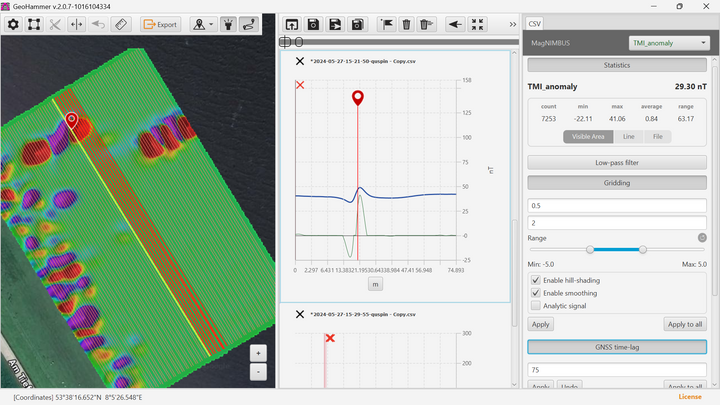 GeoHammer Pro data processing software (cloud access)