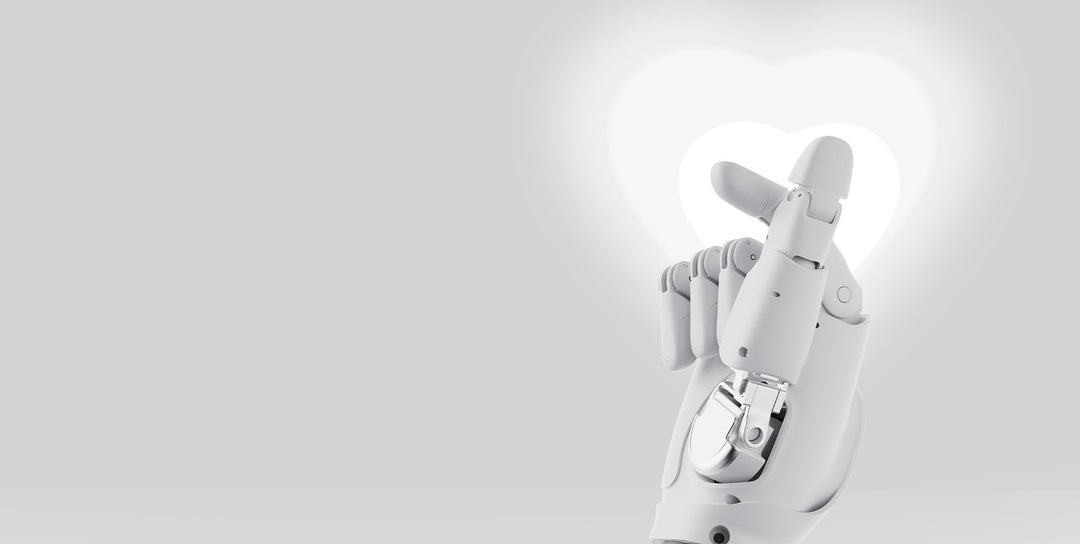 AGIBOT OmniHand 2025 dexterous robotic hand in a light studio