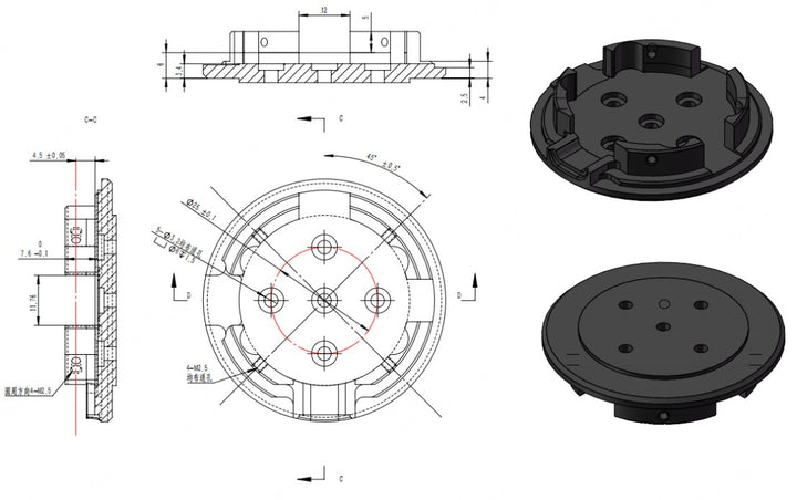 AGIBOT OmniPicker gripper, adapter dimensions, official AGIBOT image