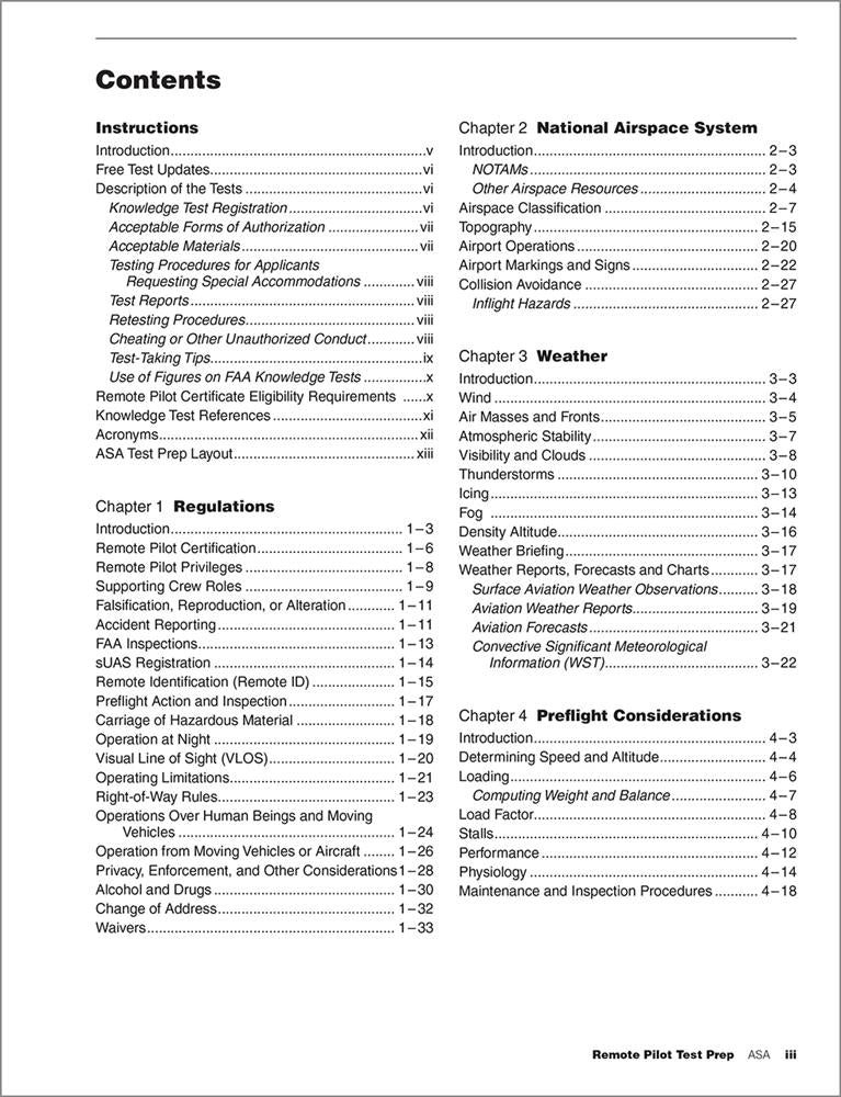 ASA 2027–2028 Remote Pilot Test Prep with Prepware Online