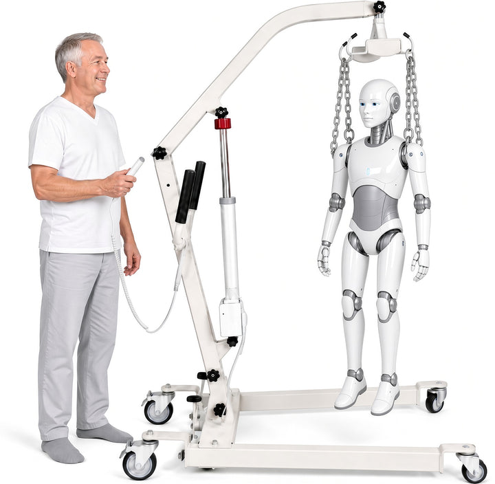 Electric-Powered Humanoid Gantry Crane