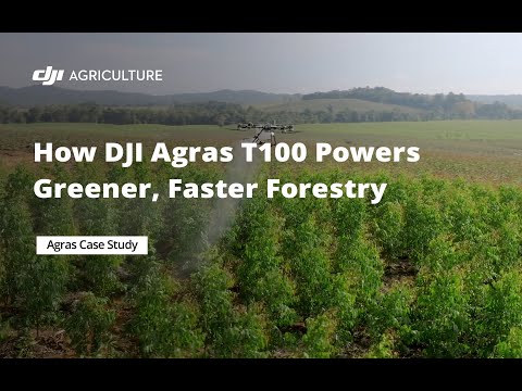 How DJI Agras T100 Powers Greener, Faster, More Efficient Forestry (official DJI video)