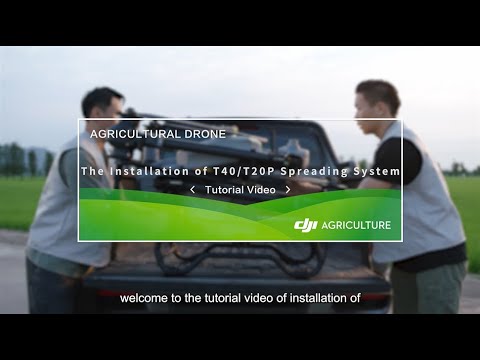 Sistema de esparcimiento DJI AGRAS Serie T para drones agrícolas