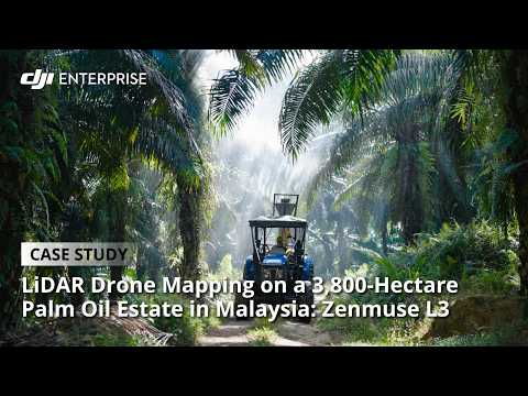 LiDAR Drone Mapping on a 3,800-Hectare Palm Oil Estate in Malaysia Case Study: DJI Zenmuse L3 (official DJI video)