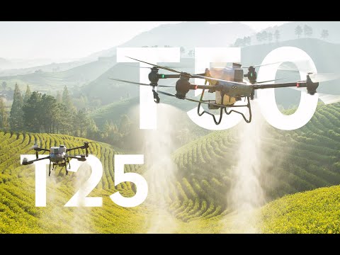 DJI Agras T50 and DJI Agras T25 (official DJI video)