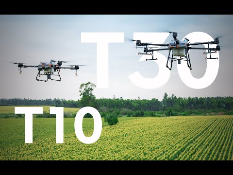 DJI Agras T30 and DJI Agras T10 (official DJI video)