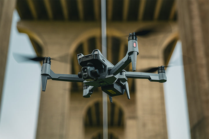 ACSL SOTEN drone inspecting a bridge underside