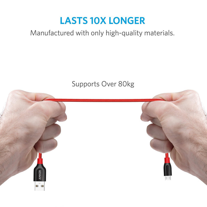 Anker PowerLine+ Micro USB Cable (1ft)