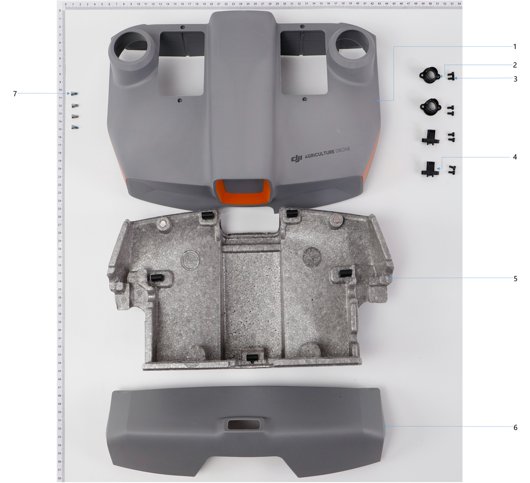 Paquete de piezas de carcasa del DJI Agras T-10
