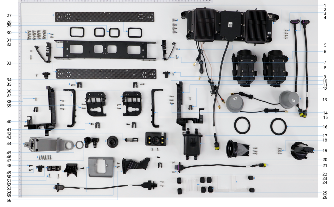 DJI Agras T-10 Front Frame Parts Package