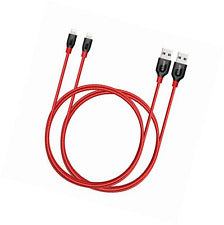 Anker PowerLine+ Lightning Cable (3ft red 2 pack)